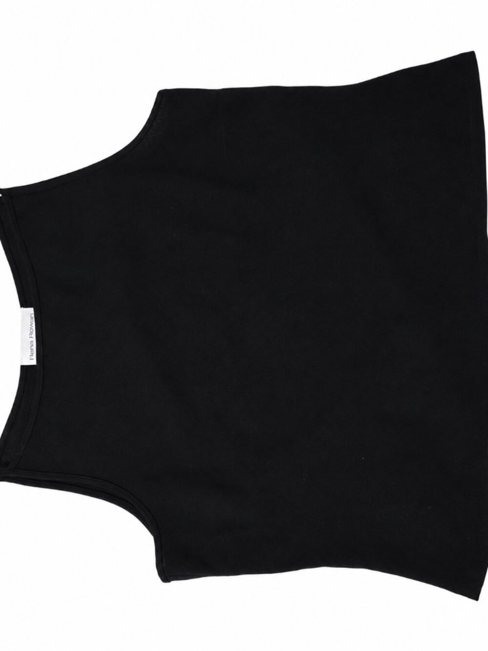 Rena Rowan Women's Black Sleeveless Tank Top Size 10 Classic Minimalist